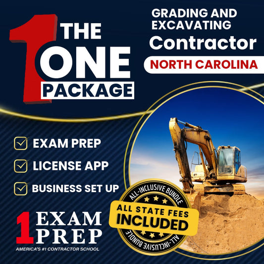 The 1 Package: All-Inclusive North Carolina Grading and Excavating Contractor Licensing & Business Setup