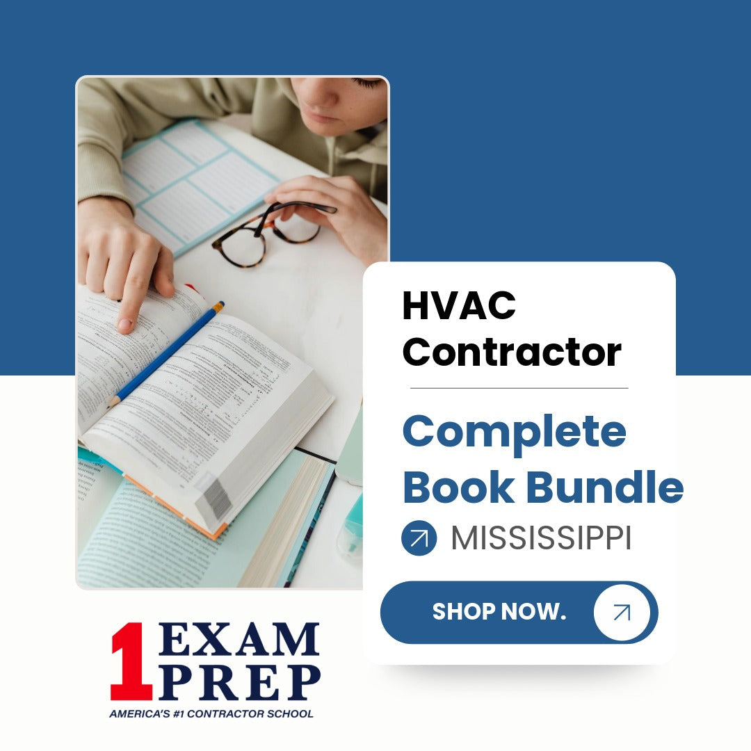 Mississippi HVAC Contractor Exam Complete Book Bundle