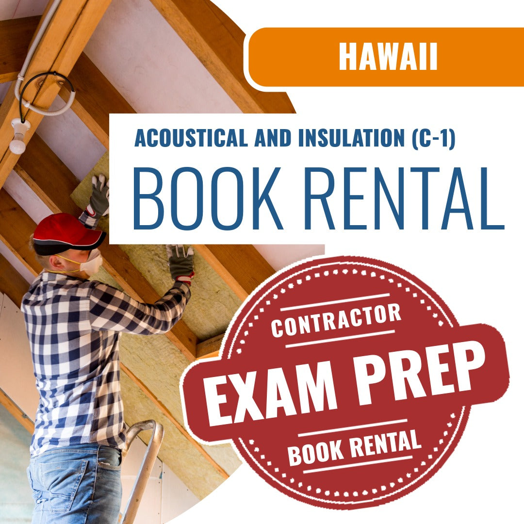 Hawaii Acoustical and Insulation Contractor (C-1) - Books & Courses Rental Package