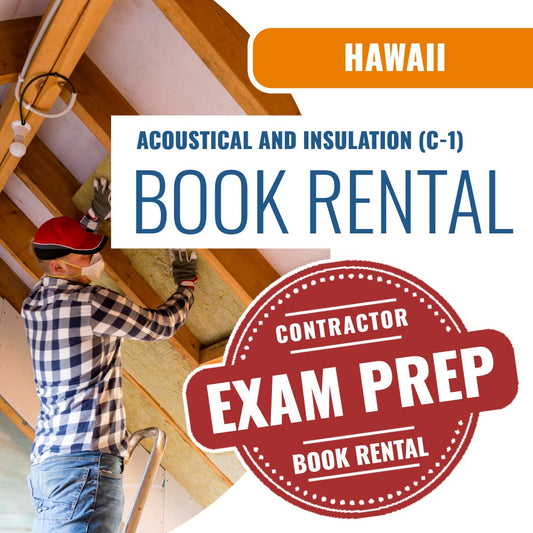 Hawaii Acoustical and Insulation Contractor (C-1) - Books & Courses Rental Package