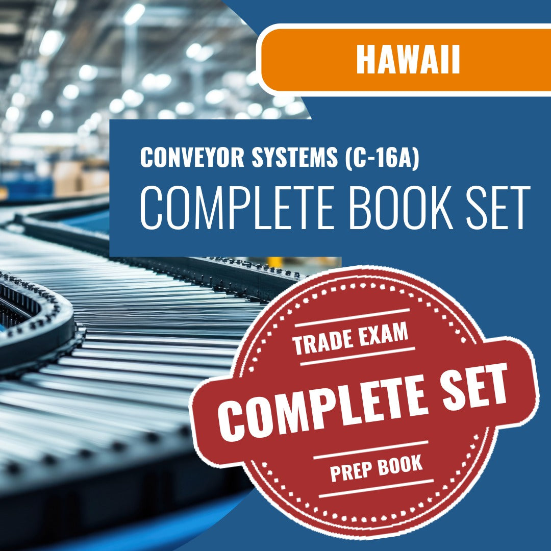 Hawaii Conveyor Systems Contractor (C-16A) Exam Book Package