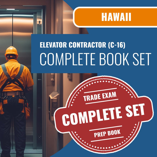 Hawaii Elevator Contractor (C-16) Exam Book Package