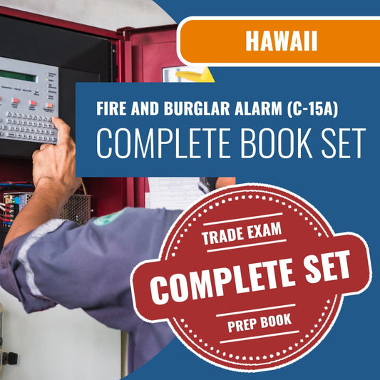 Hawaii Fire and Burglar Alarm Contractor (C-15A) Exam Book Package