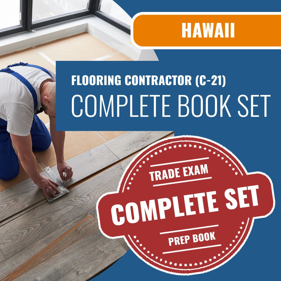 Hawaii Flooring Contractor (C-21) Exam Book Package