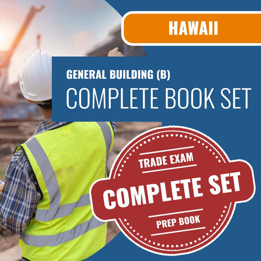 Hawaii General Building Contractor (B) Exam Book Package