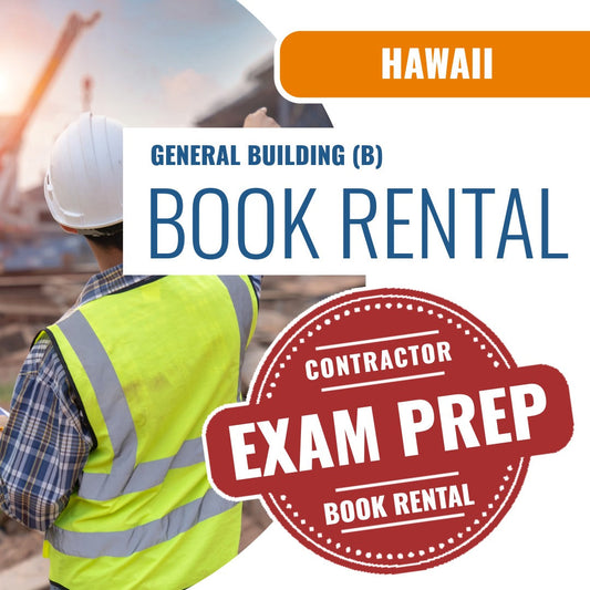 Hawaii General Building Contractor (B) - Books & Courses Rental Package