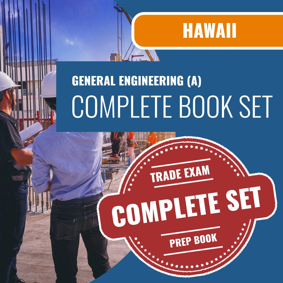 Hawaii General Engineering Contractor (A) Contractor Exam Book Package