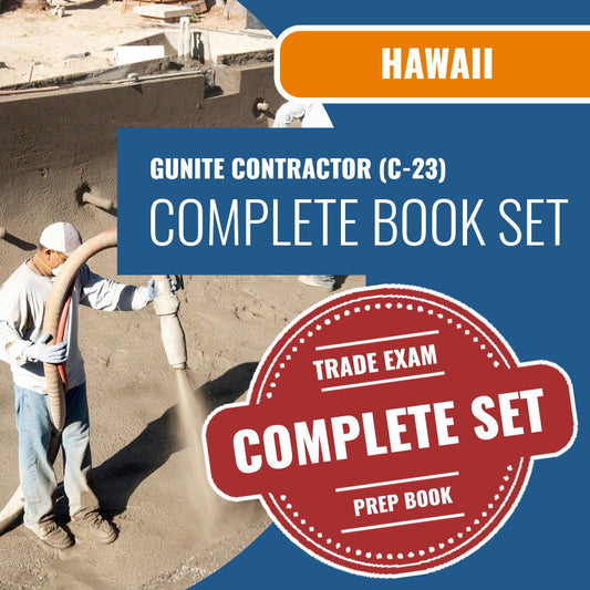 Hawaii Gunite Contractor (C-23) Exam Book Package