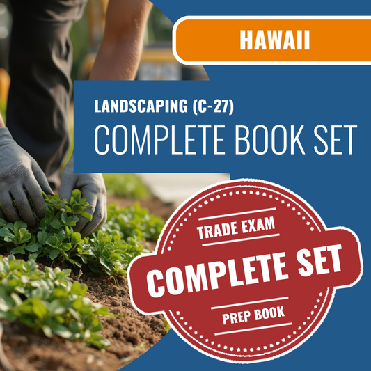 Hawaii Landscaping Contractor (C-27) Exam Book Package