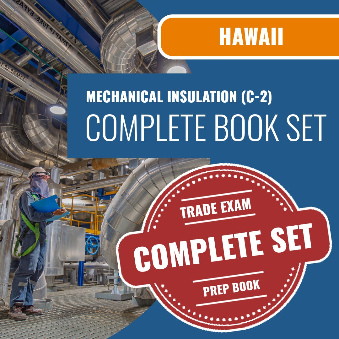 Hawaii Mechanical Insulation Contractor (C-2) Exam Book Package