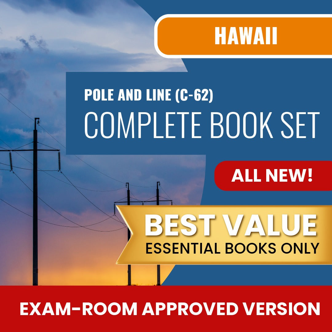 Hawaii Pole and Line Contractor (C-62) Books Allowed into Exam Package