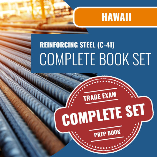 Hawaii Reinforcing Steel Contractor (C-41) Exam Book Package