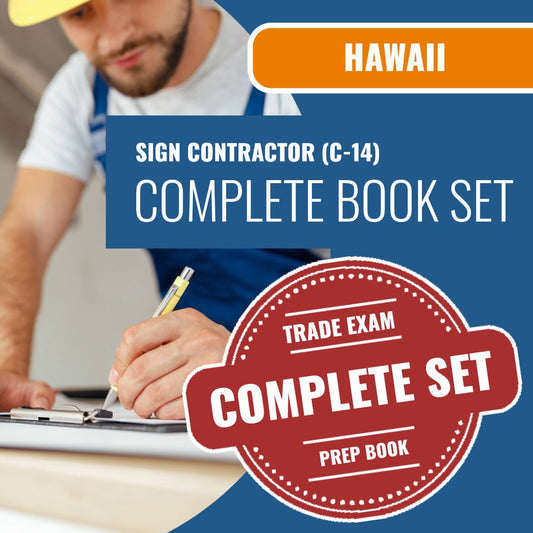 Hawaii Sign Contractor (C-14) Exam Book Package