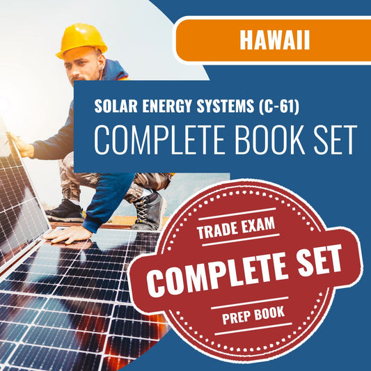 Hawaii Solar Energy Systems Contractor (C-61) Exam Book Package