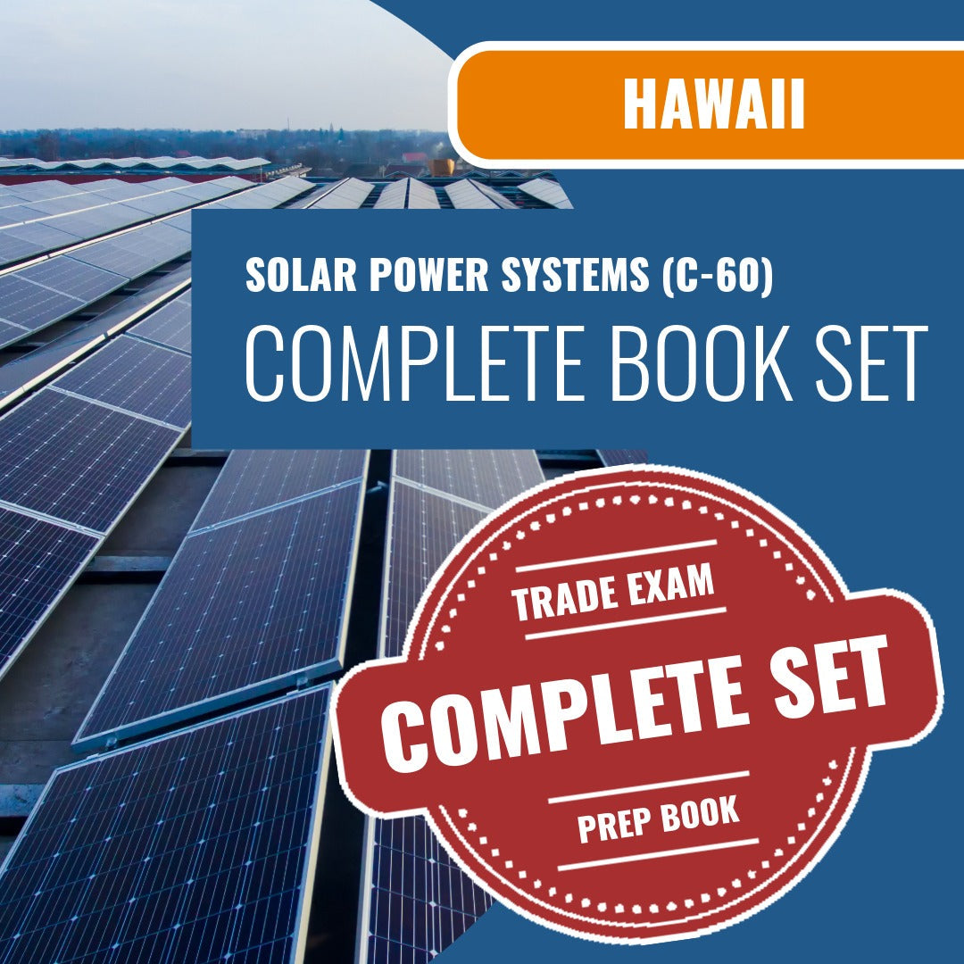 Hawaii Solar Power Systems Contractor (C-60) Exam Book Package