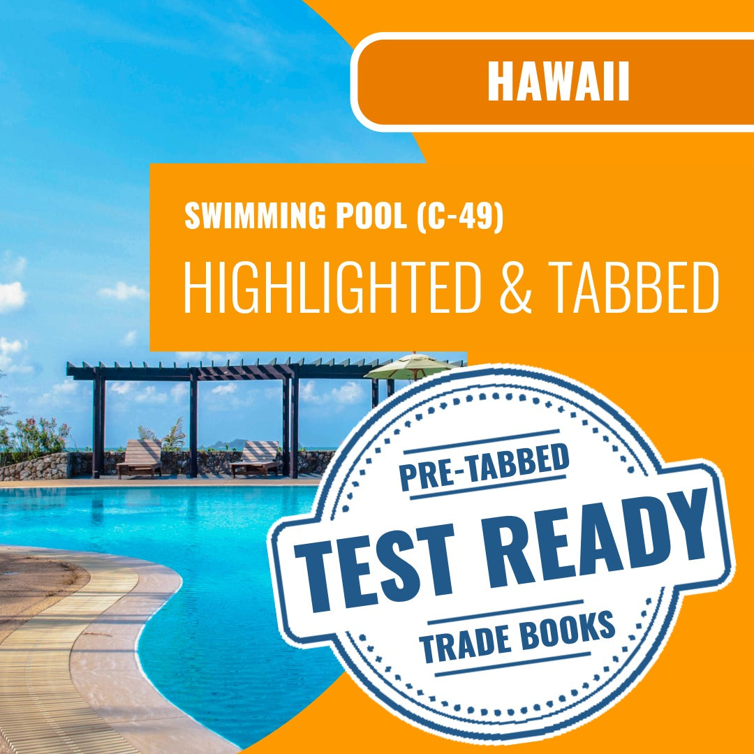 Hawaii Swimming Pool Contractor (C-49) - Books & Courses Rental Package