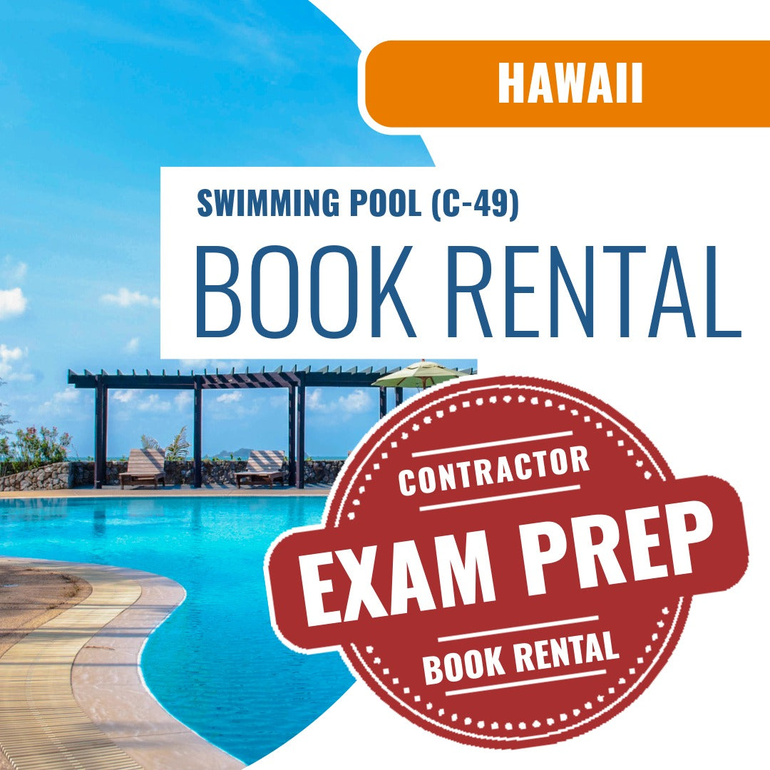 Hawaii Swimming Pool Contractor (C-49) - Books & Courses Rental Package