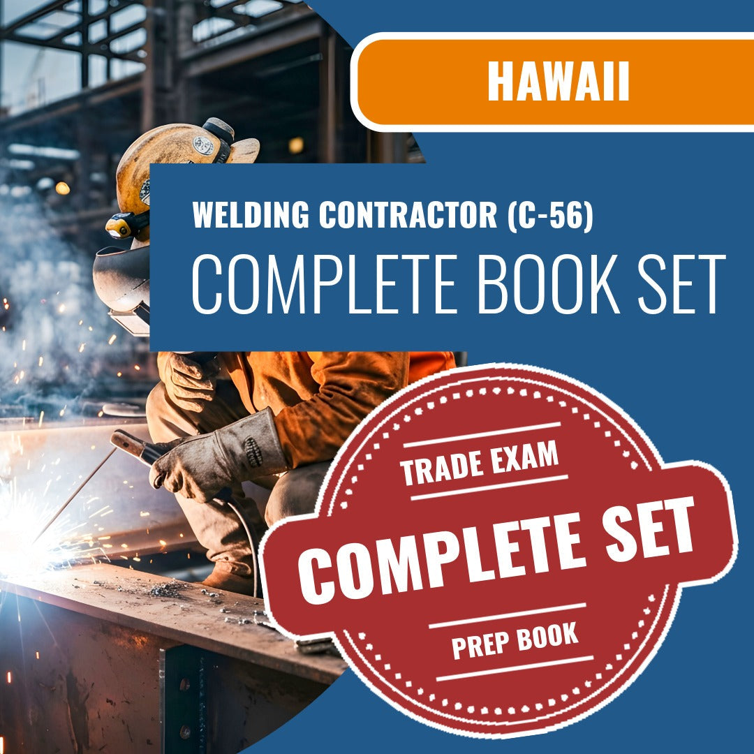 Hawaii Welding Contractor (C-56) Exam Book Package