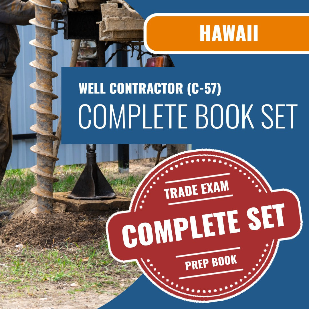 Hawaii Well Contractor (C-57) Exam Book Package