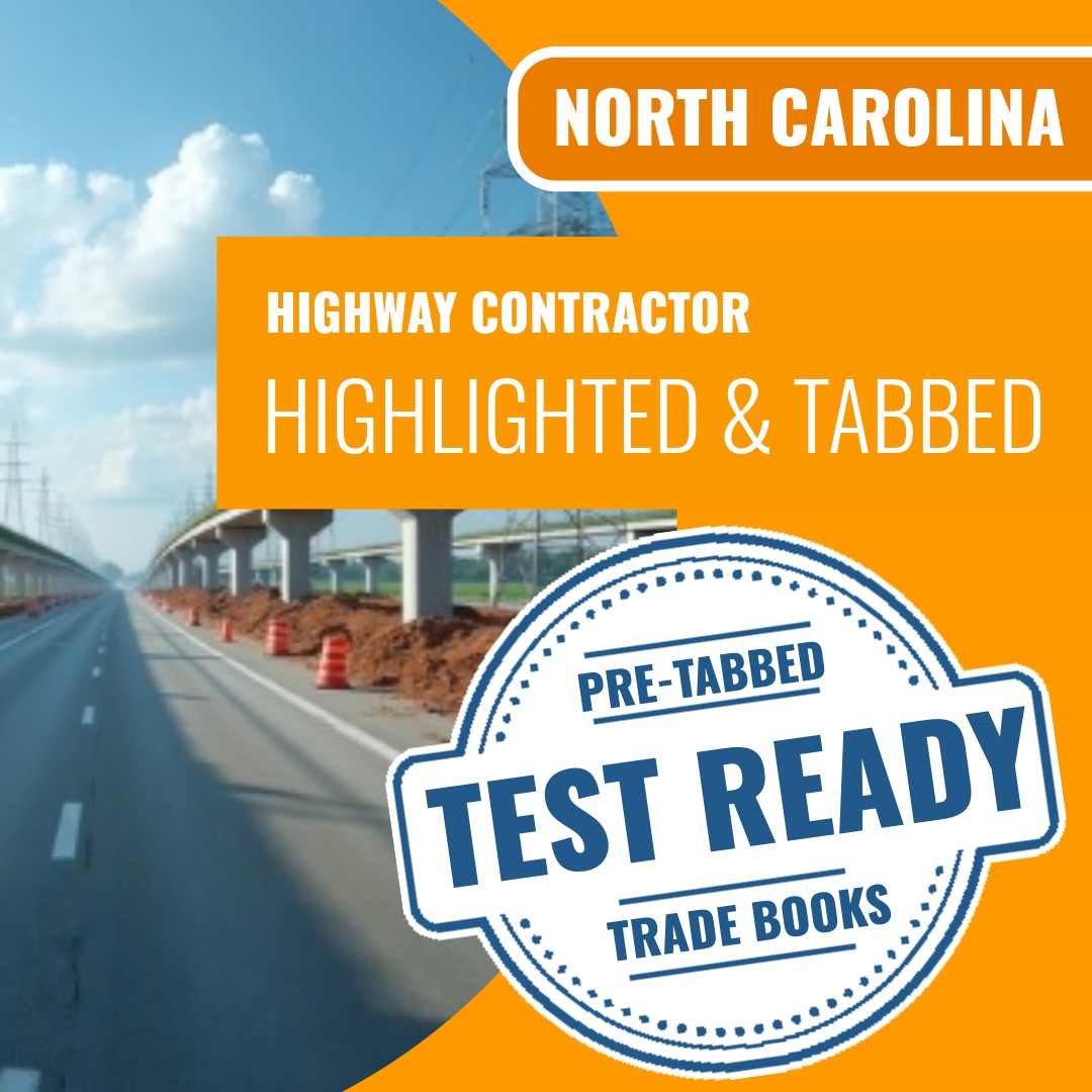 North Carolina Highway Contractor Highlighted & Tabbed Book Package