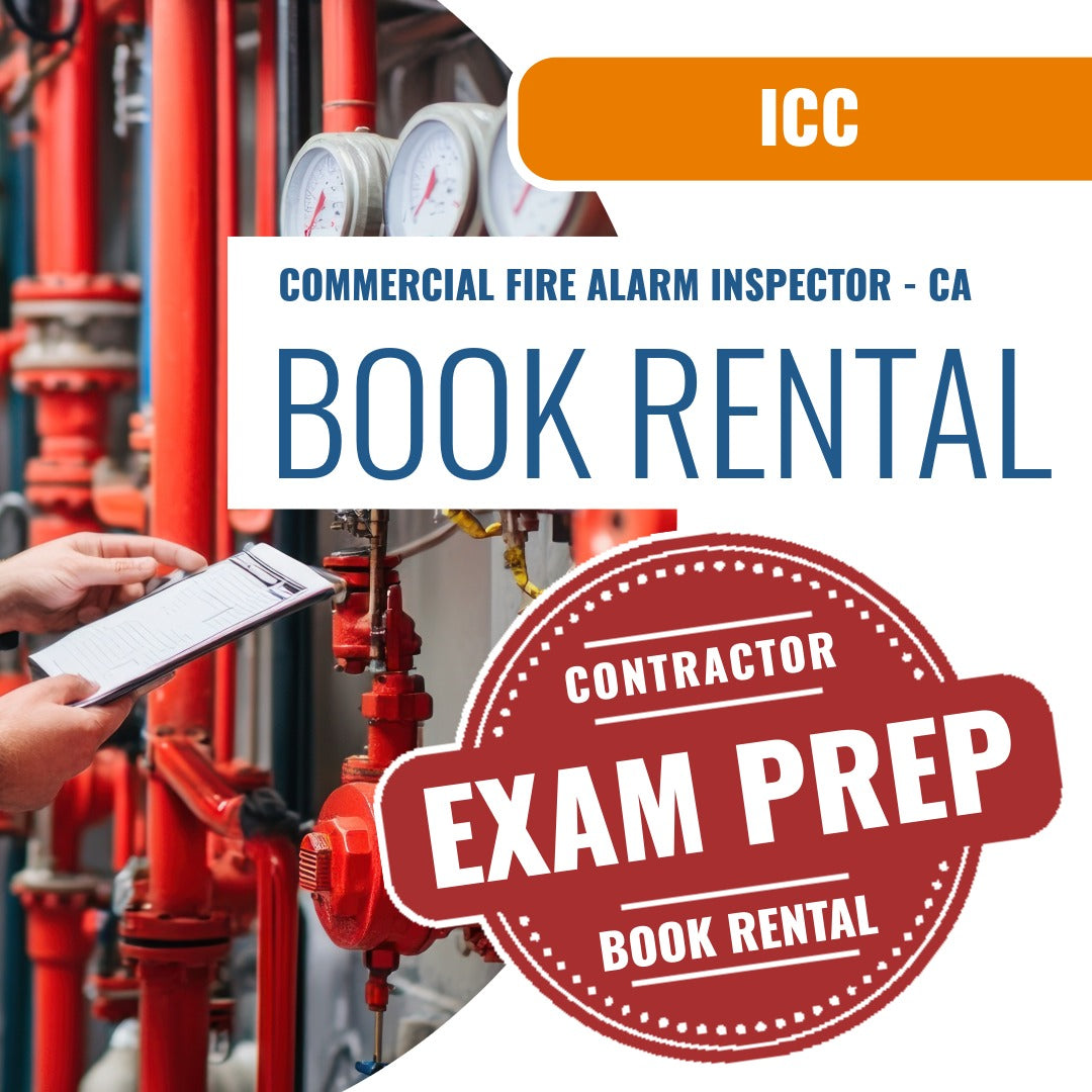 ICC Commercial Fire Alarm Inspector - CA - Books & Courses Rental Package