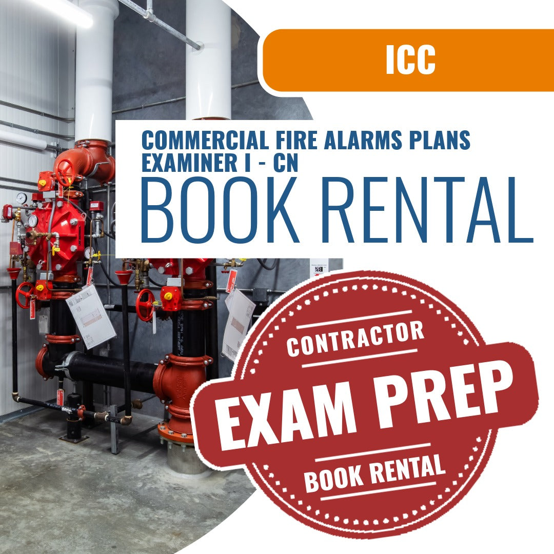 ICC Commercial Fire Alarms Plans Examiner I - CN - Books & Courses Rental Package