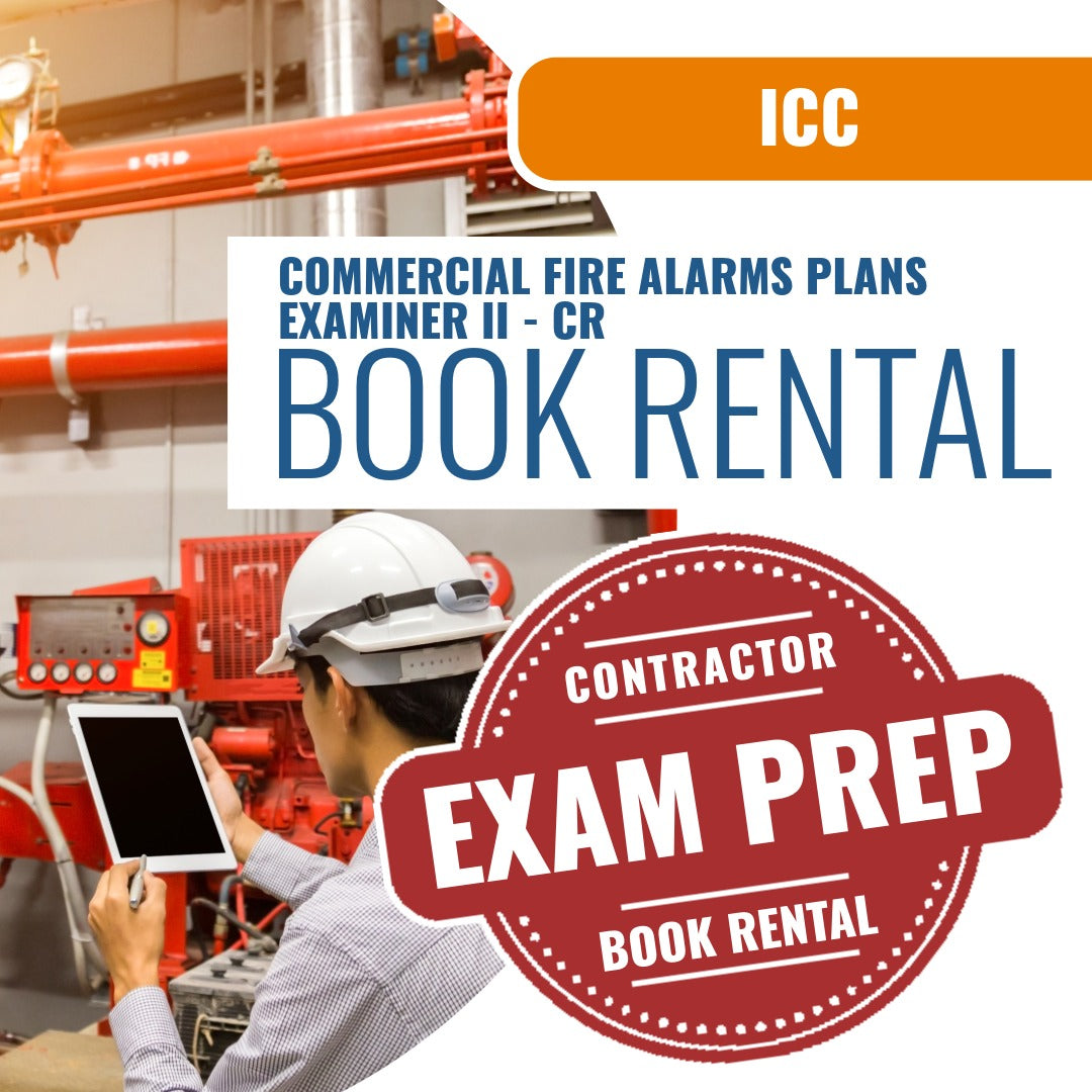 ICC Commercial Fire Alarms Plans Examiner II - CR - Books & Courses Rental Package
