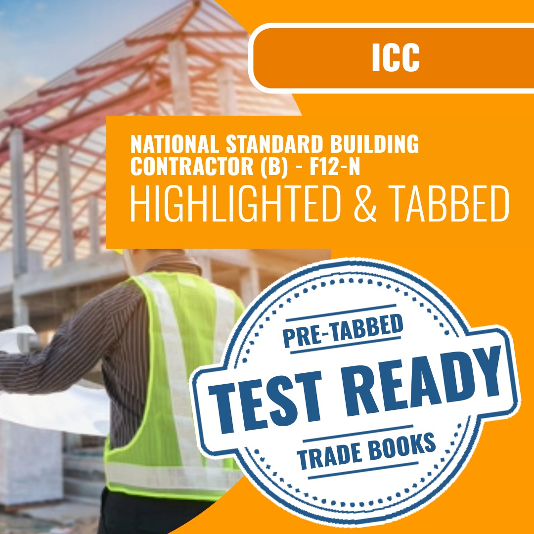 ICC National Standard Building Contractor (B) - F12-N Highlighted & Tabbed Book Package