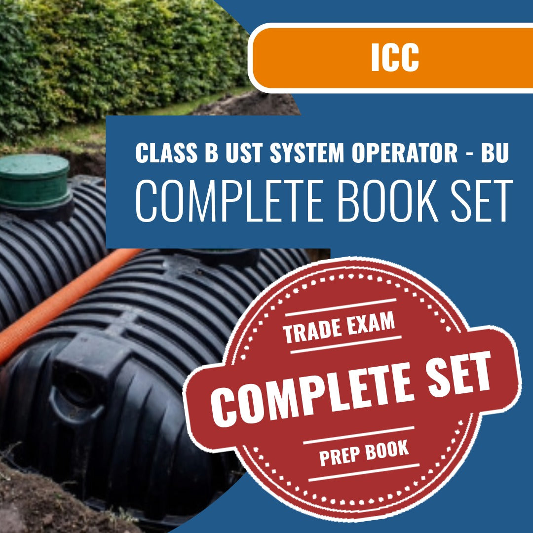 ICC Class B UST System Operator - BU Exam Book Package