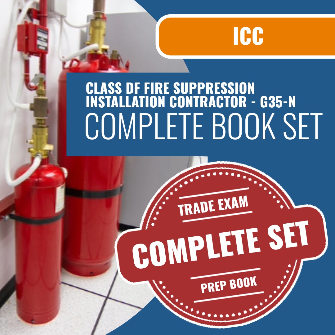 ICC Class DF Fire Suppression Installation Contractor - G35-N Book Package