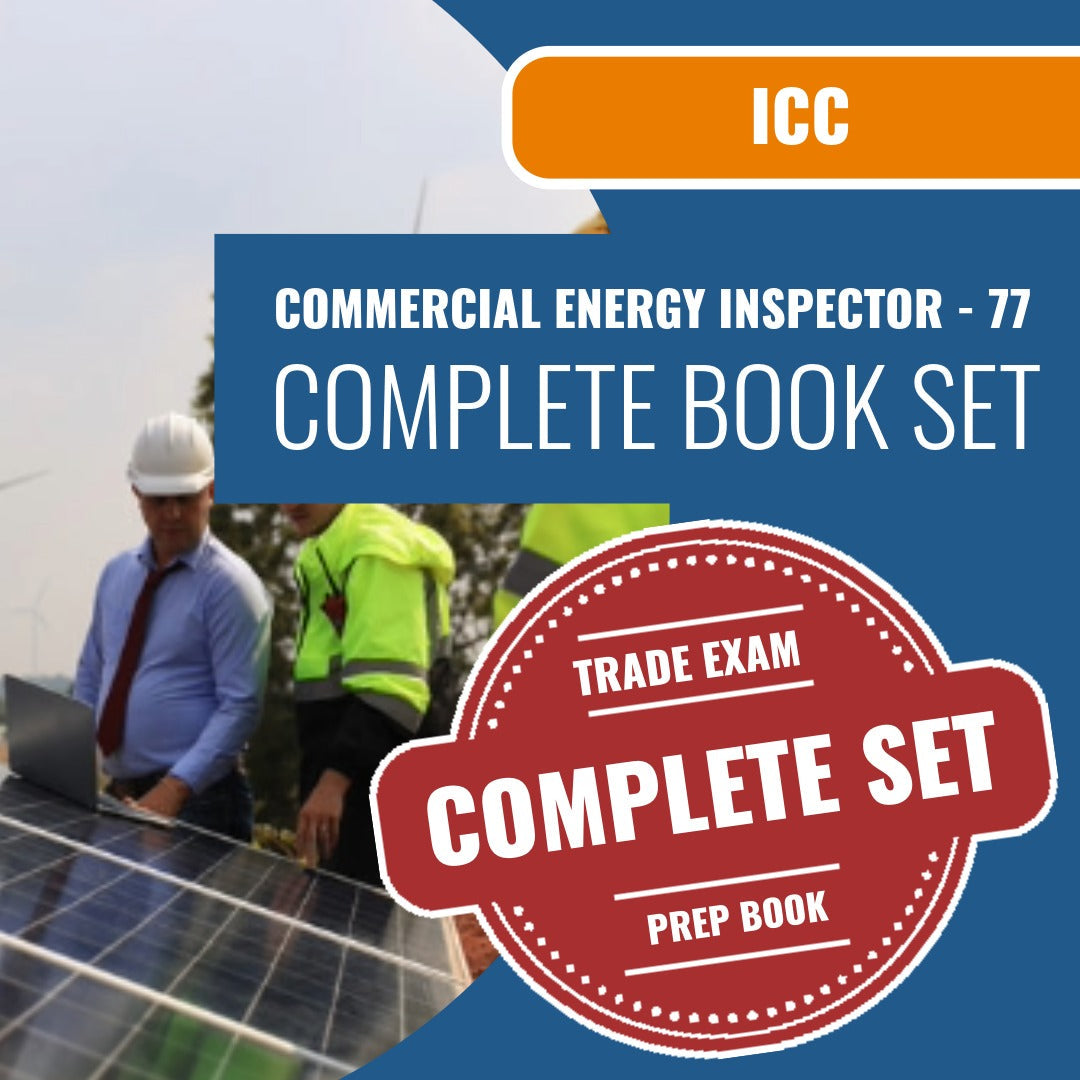 ICC Commercial Energy Inspector - 77 Exam Book Package