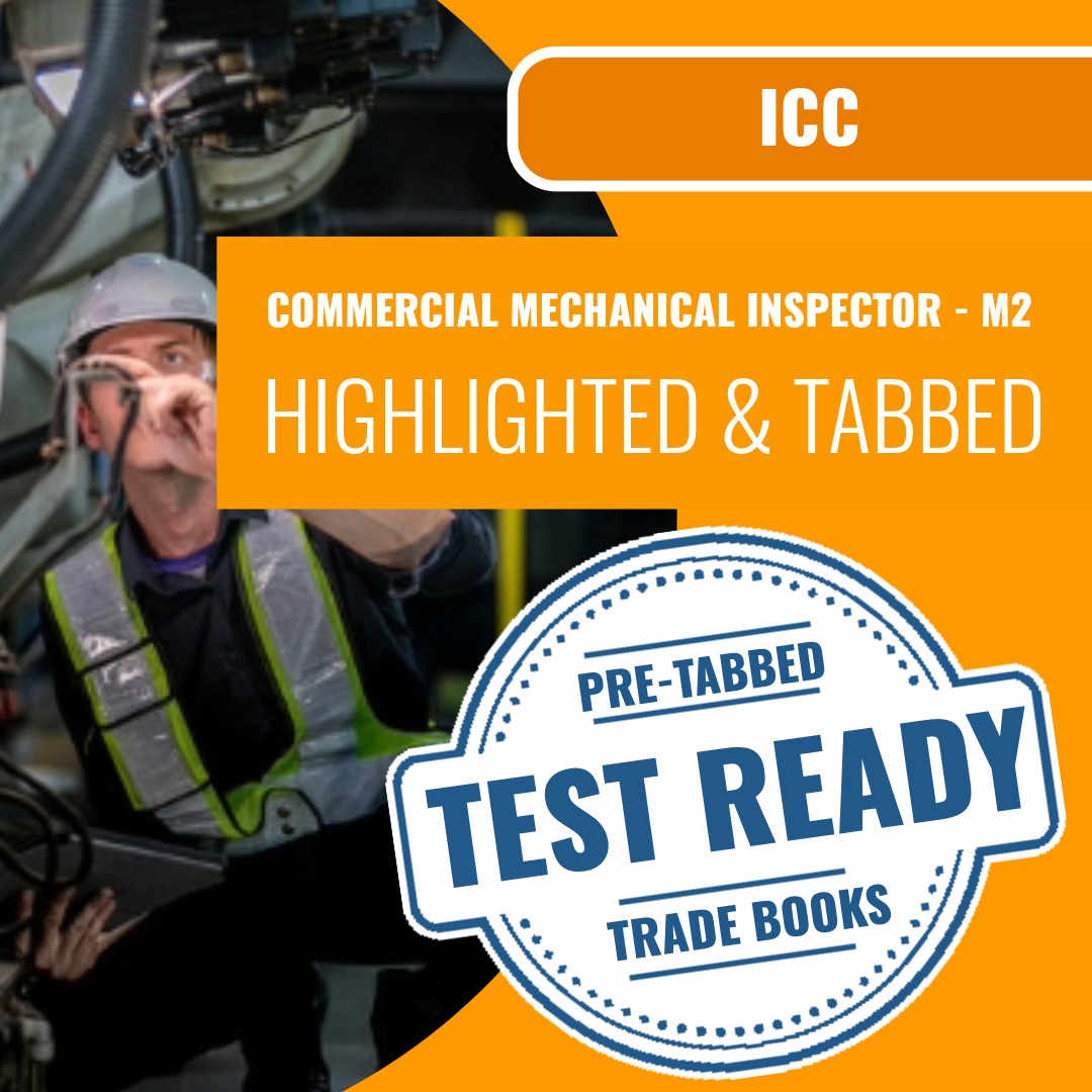 ICC Commercial Mechanical Inspector - M2 Highlighted & Tabbed Book Package