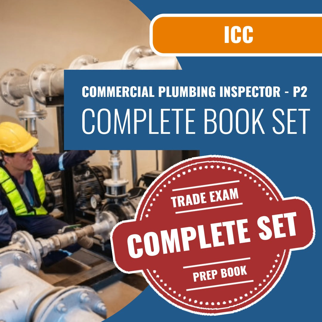 ICC Commercial Plumbing Inspector - P2 Exam Book Package