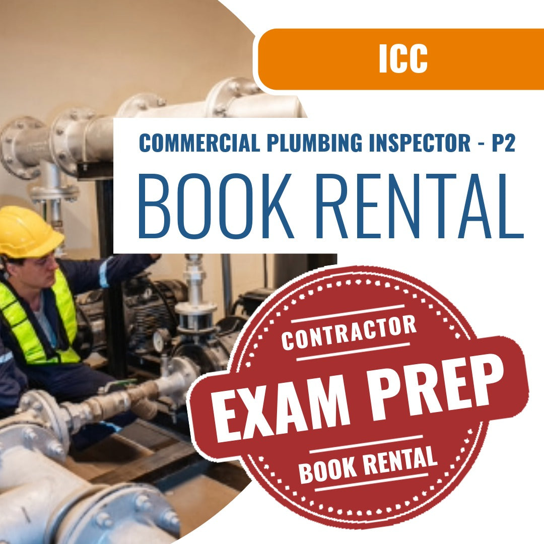 ICC Commercial Plumbing Inspector - P2 - Books & Courses Rental Package