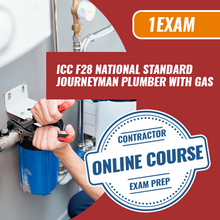 Load image into Gallery viewer, ICC F28 National Standard Journeyman Plumber with Gas Exam Prep  [Online Course Only]
