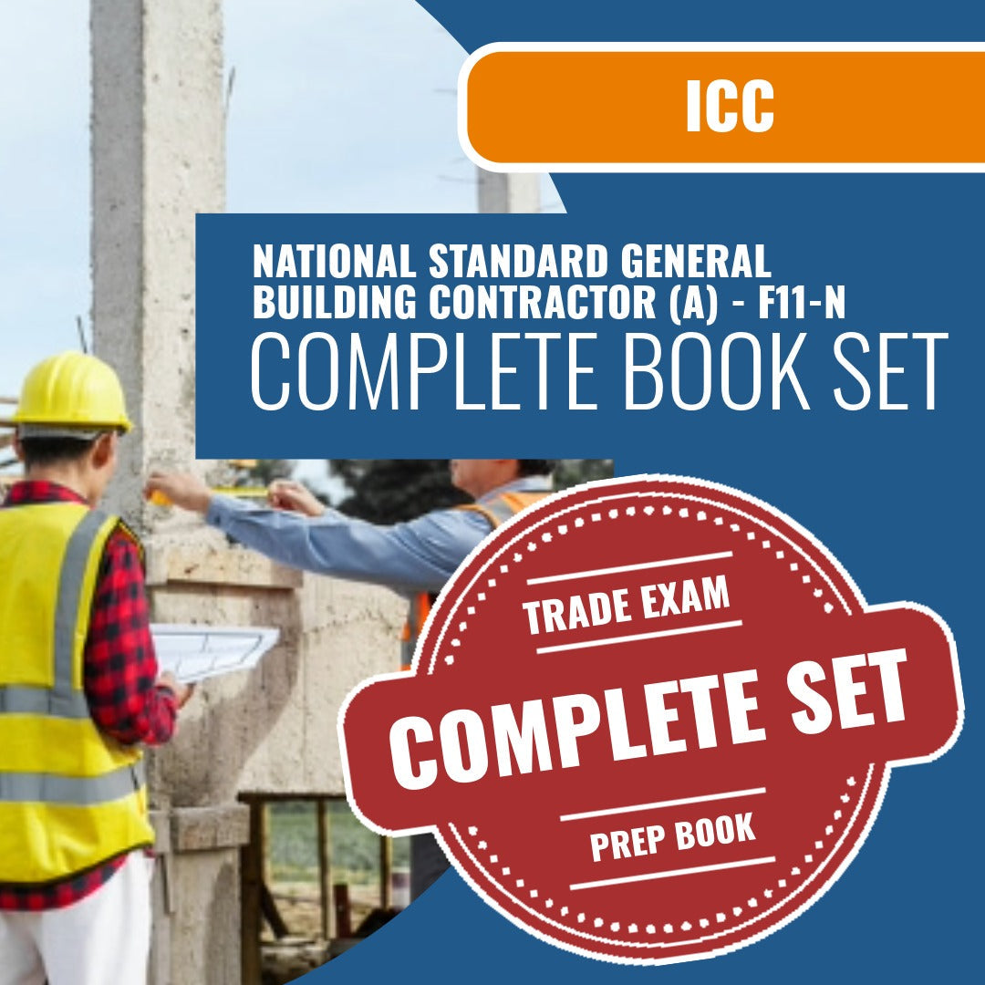 ICC National Standard General Building Contractor (A) - F11-N Exam Book Package