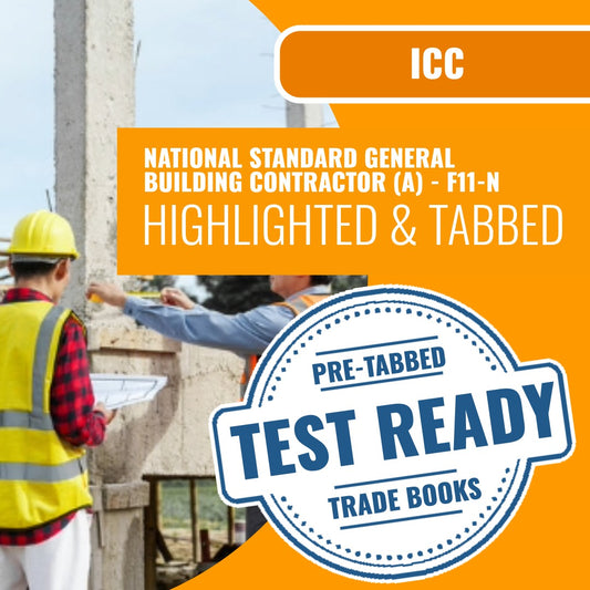 ICC National Standard General Building Contractor (A) - F11-N Highlighted & Tabbed Book Package
