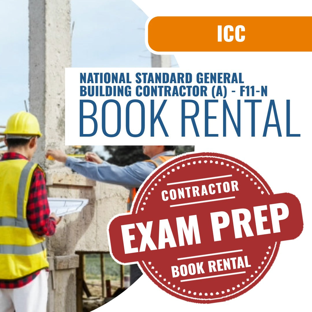 ICC National Standard General Building Contractor (A) - F11-N - Books & Courses Rental Package