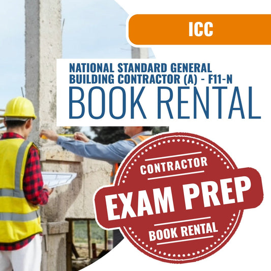 ICC National Standard General Building Contractor (A) - F11-N - Books & Courses Rental Package