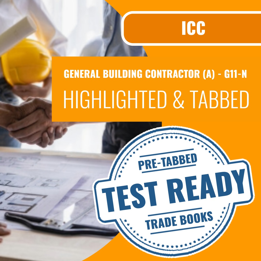 ICC General Building Contractor (A) - G11-N Highlighted & Tabbed Book Package