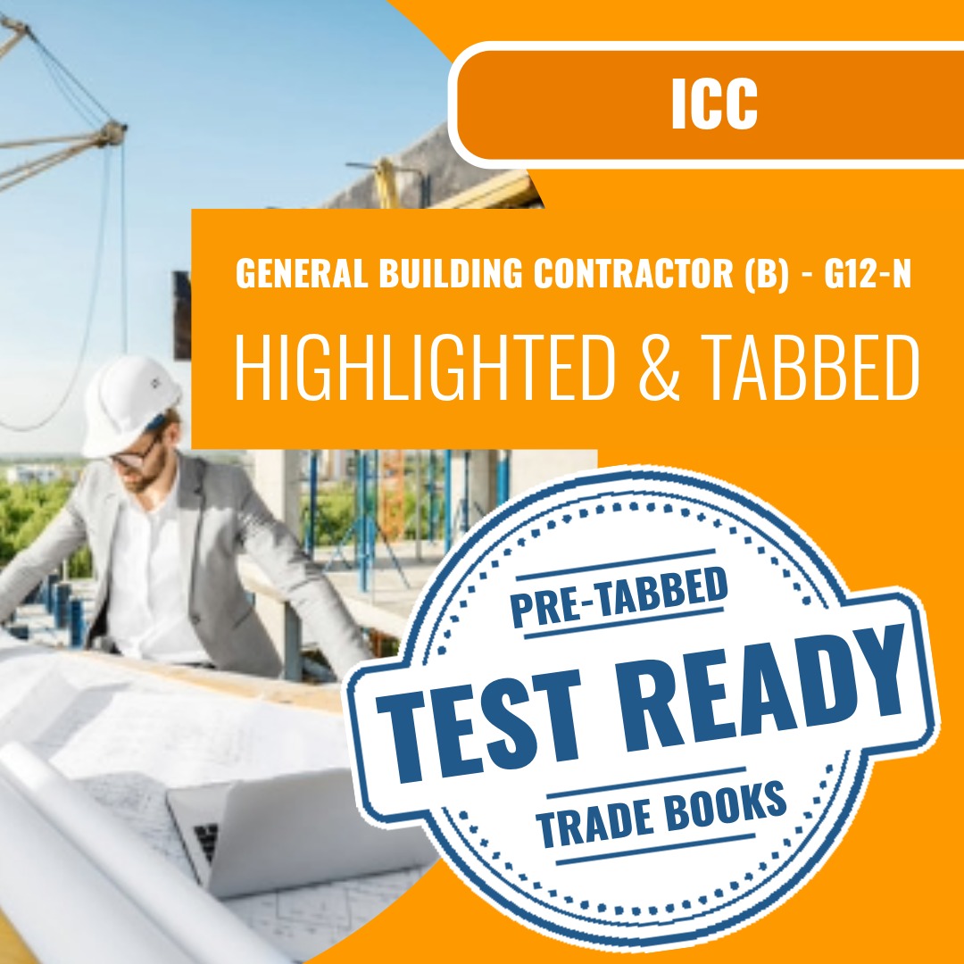 ICC General Building Contractor (B) - G12-N Highlighted & Tabbed Book Package