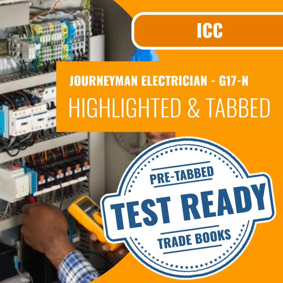 ICC Journeyman Electrician - G17-N Highlighted & Tabbed Book Package