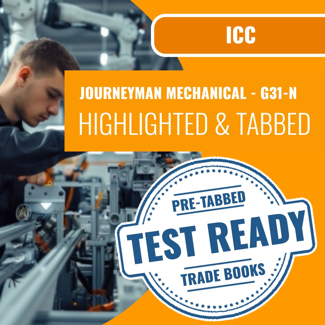 ICC Journeyman Mechanical - G31-N Highlighted & Tabbed Book Package