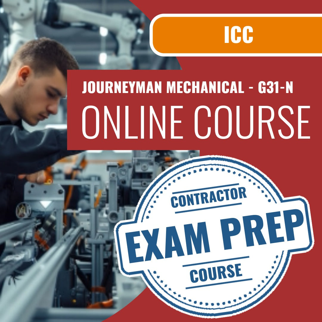 ICC Journeyman Mechanical - G31-N - Online Exam Prep