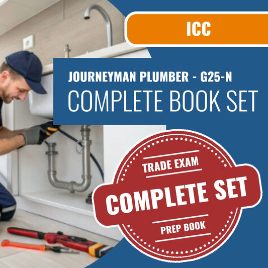 ICC Journeyman Plumber - G25-N Exam Book Package