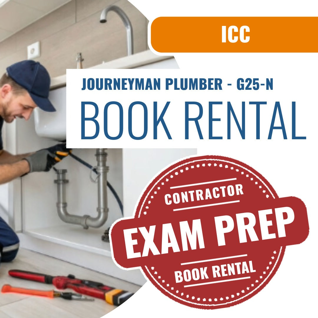 ICC Journeyman Plumber - G25-N - Books & Courses Rental Package
