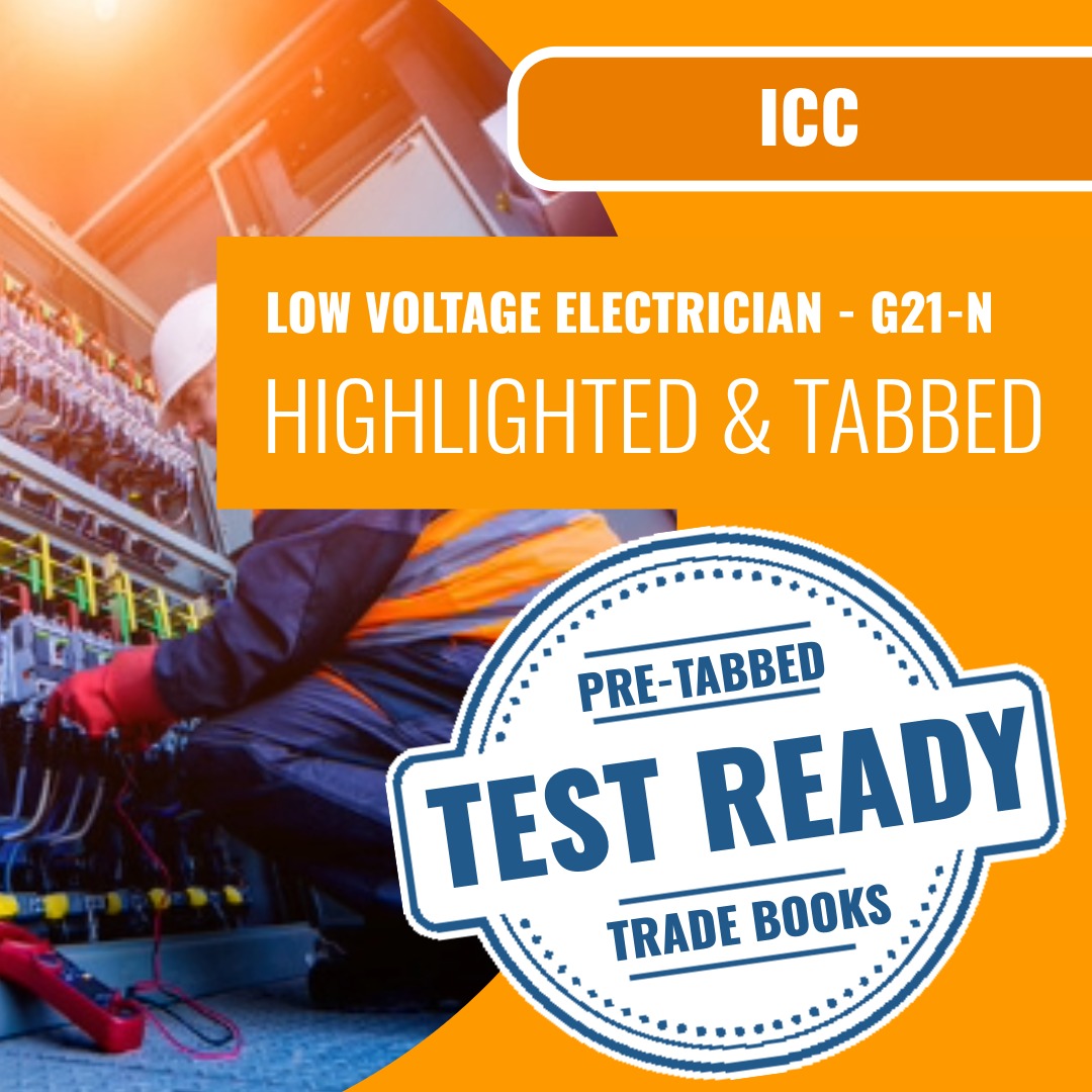 ICC Low Voltage Electrician - G21-N Highlighted & Tabbed Book Package