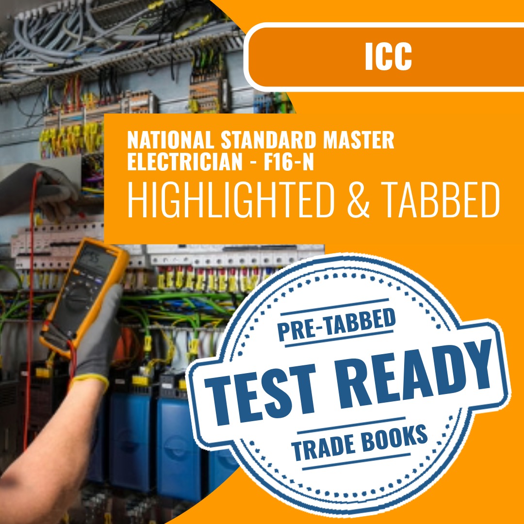 ICC National Standard Master Electrician - F16-N Highlighted & Tabbed Book Package