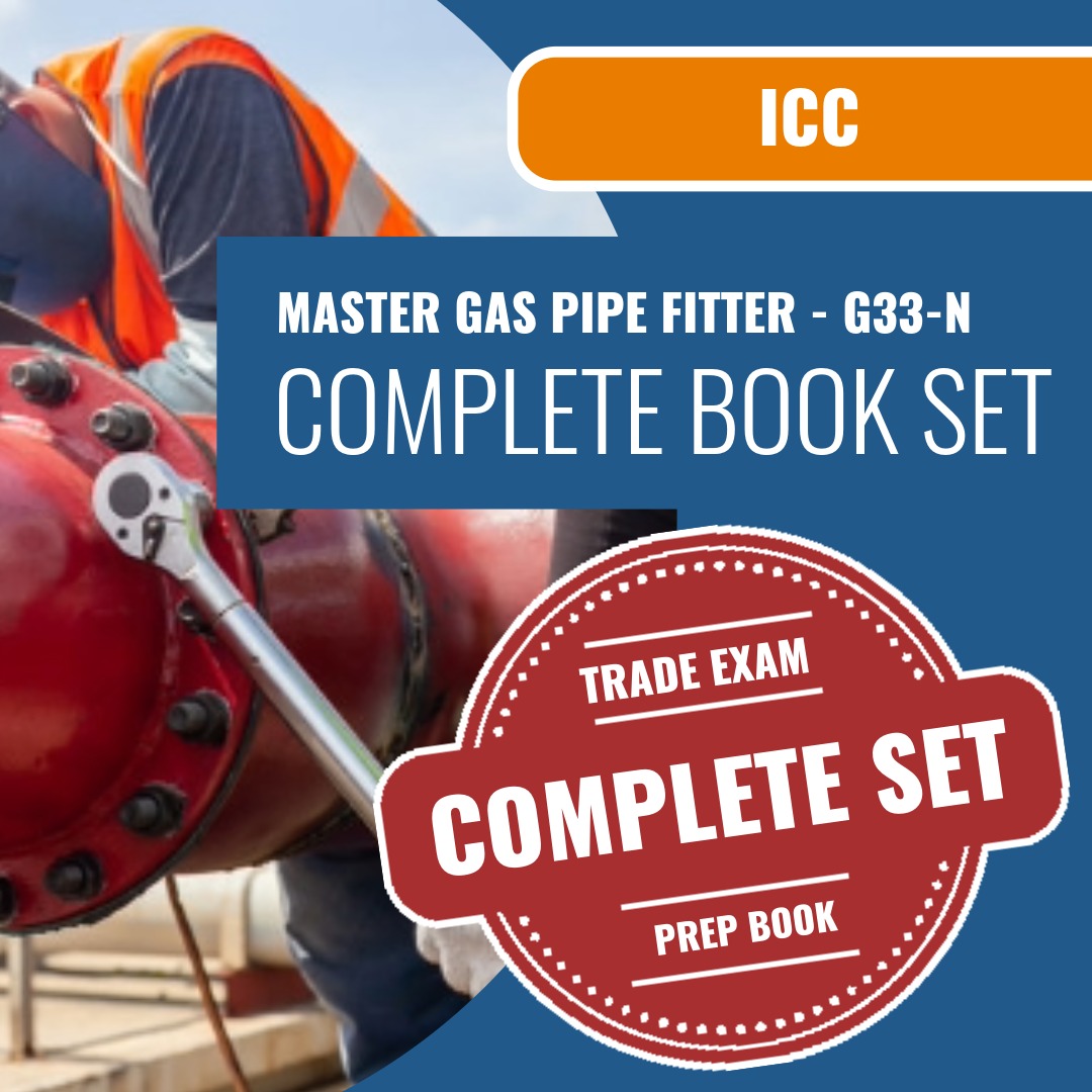 ICC Master Gas Pipe Fitter - G33-N Exam Book Package