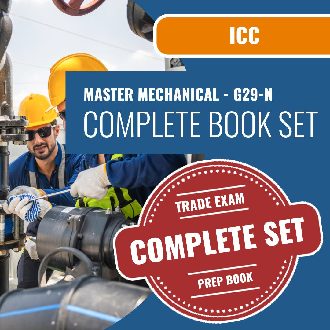 ICC Master Mechanical - G29-N Exam Book Package